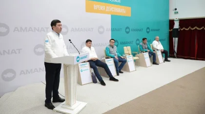 Предвыборный штаб «AMANAT» встретился с избирателями Атырауской области