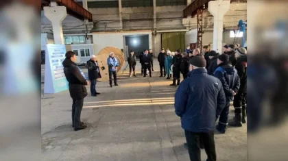 Кандидат в депутаты от ОСДП поговорил с заводчанами в Талдыкоргане