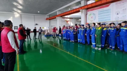 Представители НПК встретились с коллективом электротехнического завода в Петропавловске