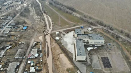 Паводки в Алматинской области: кадры с дрона показали в МЧС