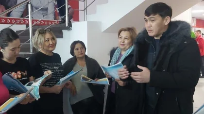 Экспромт-встреча кандидатов в депутаты прошла в Балхаше