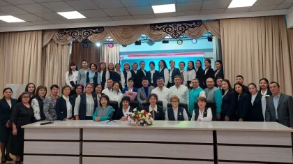 В рамках агитационной кампании аманатовцы побывали в специализированной школе-интернат им. Абая