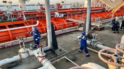 Началась транспортировка кашаганской нефти по маршруту Актау – Баку