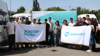 «AMANAT» продолжает помогать пострадавшим от пожаров жителям Абайской области