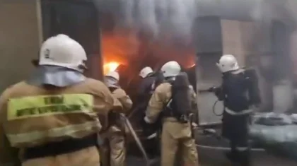 Пожар на барахолке в Алматы потушен