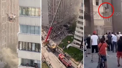 «Помогите, горим!»: появилось полное видео пожара в алматинском ЖК