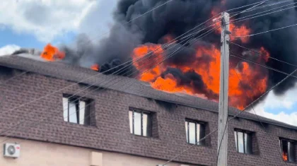 Пожар в Актобе: 40 человек эвакуировали из детского сада