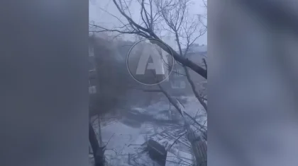 Крышу сорвало из-за бурана в Костанайской области. Видео
