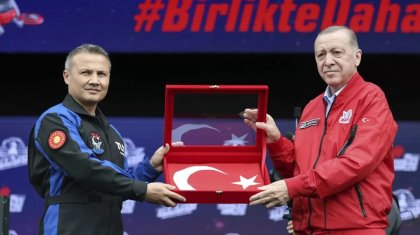 Первый турецкий космонавт Альпер Гезеравжди отправляется в космическое путешествие