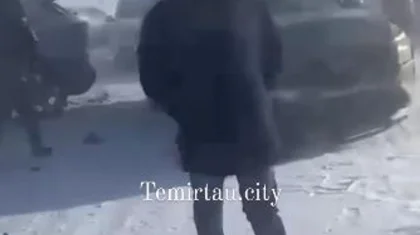 Массовое ДТП произошло на трассе Темиртау - Караганда. Видео