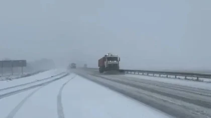 Движение транспорта ограничено на дорогах в четырех областях Казахстана