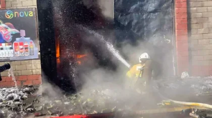 Пожар на барахолке Алматы потушен