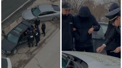 Задержание группы фальшивомонетчиков сняли на видео в Шымкенте