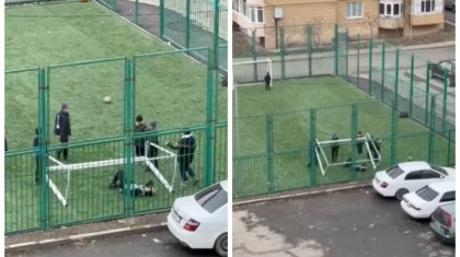 Футбольные ворота упали на ребенка в Талдыкоргане