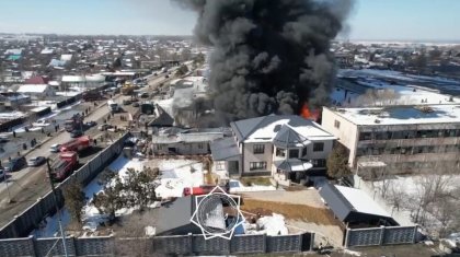 Крупный пожар потушили в Алматинской области. Видео