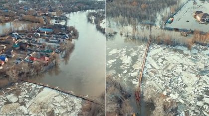 Жителей дач эвакуируют в Уральске