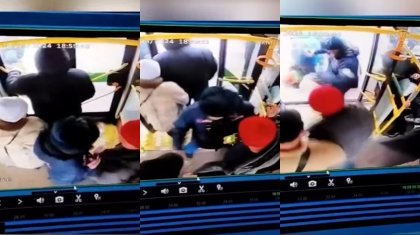 Пассажир вытолкнул контролера из автобуса в Астане (ВИДЕО)