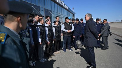 Токаев: Спасатели, полицейские, волонтеры получат заслуженные награды