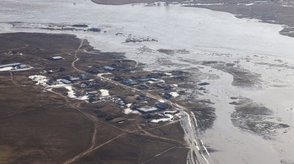Уровень воды продолжает расти в реках пяти областей Казахстана