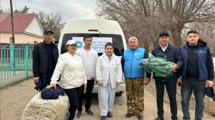 Гуманитарную помощь в Актюбинскую область доставили аманатовцы Туркестана