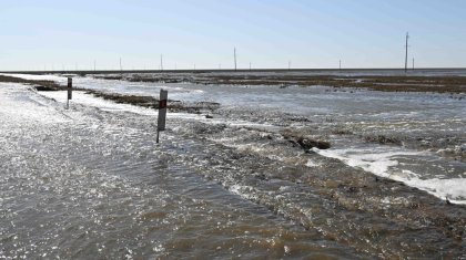 Уровень воды растет в реке: подтопление началось в Уральске