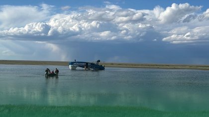 Пациент и медики находились на борту самолета, перевернувшегося в Костанайской области