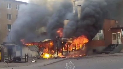 В Астане были слышны взрывы, сгорела донерная (ВИДЕО)