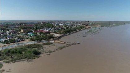 Два сантиметра осталось до критической отметки уровня воды в Урале в Атырау