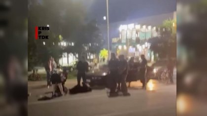Автомобиль сбил женщину с коляской на «зебре» в Талдыкоргане (ВИДЕО)