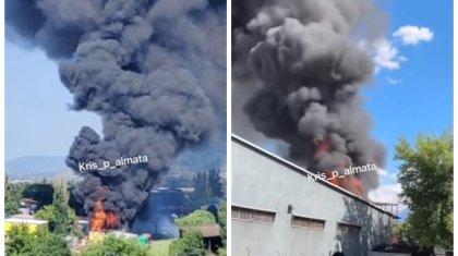 Потушили пожар, взбудораживший Алматы (ВИДЕО)
