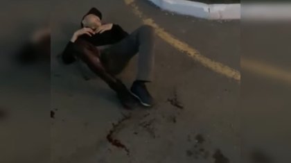 Окровавленного парня нашли лежащим на улице в Астане (ВИДЕО)
