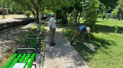 «Таза Қазақстан»: берег главной реки города очистили от мусора в Шымкенте