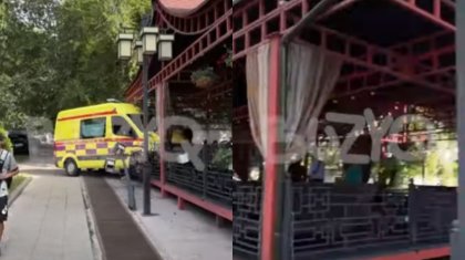 Карета скорой помощи влетела в ресторан в Алматы