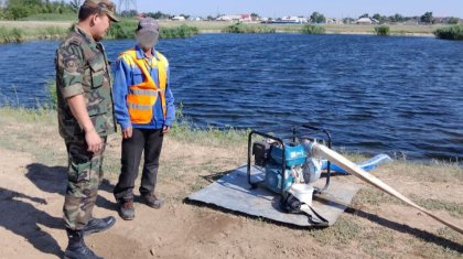 Мужчина чуть не утонул при заборе воды на искусственном водоеме в ЗКО