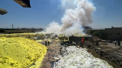 Пожар в Шымкенте достиг 1200 квадратных метров