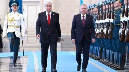 Токаев встретил Шавката Мирзиеева в Акорде (ФОТО, ВИДЕО)