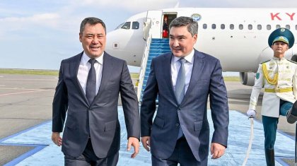 Садыр Жапаров прилетел в Астану