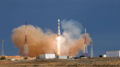 Ракета-носитель «Союз-2.1а» с грузовым кораблем запущена с космодрома Байконур