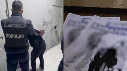 Семейная пара расклеивала рекламу наркотиков на остановках Алматы (ВИДЕО)