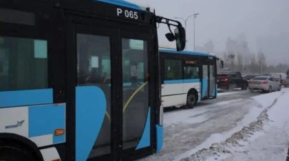 Движение трех пригородных маршрутов временно приостановили в Астане