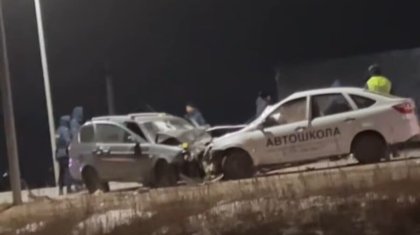 Авто насмерть сбило пешехода и врезалось в другую машину в Актобе (ВИДЕО)