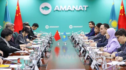 Партия «AMANAT» укрепляет сотрудничество с Коммунистической партией Китая