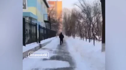 Мужчина домогался девушки посреди улицы в Астане (ВИДЕО)