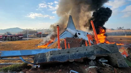 Пассажирский самолет разбился в Южной Корее, почти все пассажиры погибли (ВИДЕО)