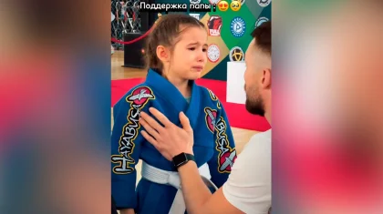 «Поддержка отца очень важна»: видео с маленькой спортсменкой восхитило Казнет