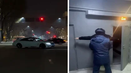 Водитель устроил дрифт посреди дороги в Алматы и поплатился за это свободой (ВИДЕО)
