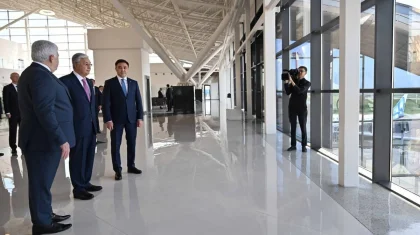 Токаеву показали новый терминал аэропорта Шымкента стоимостью 24 млрд тенге
