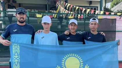 Сборная Казахстана U14 пробилась на мировой чемпионат по теннису