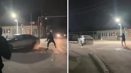 Ночная перестрелка попала на видео в Алматы