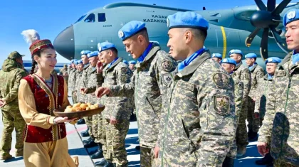 Оставшаяся часть казахстанских миротворцев вернулась с миссии ООН на Голанских высотах